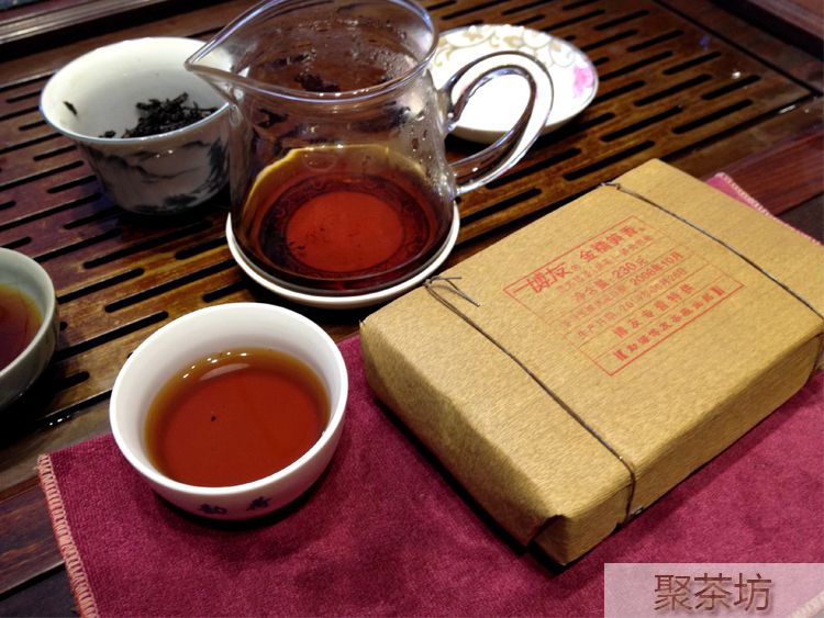 勐海普洱茶博友金糯笋香普洱熟茶砖茶(图5)